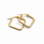 Minimal Square Hoop Earrings by SVORA