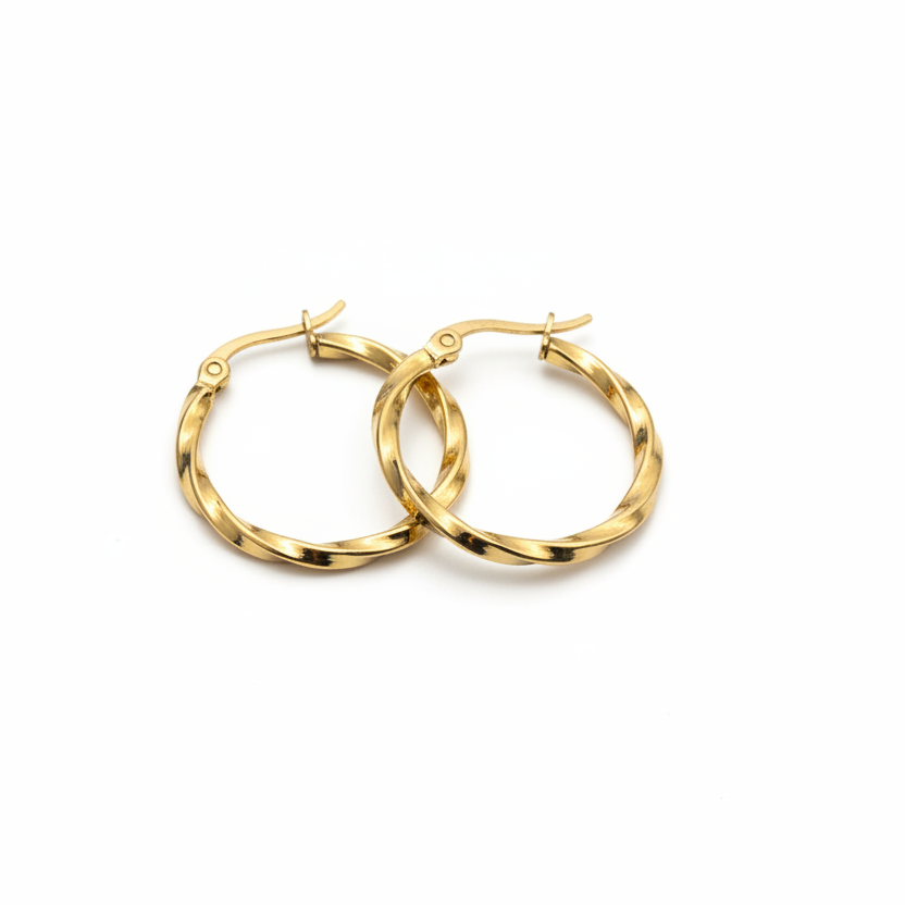 Minimal Round Hoop Earrings by SVORA