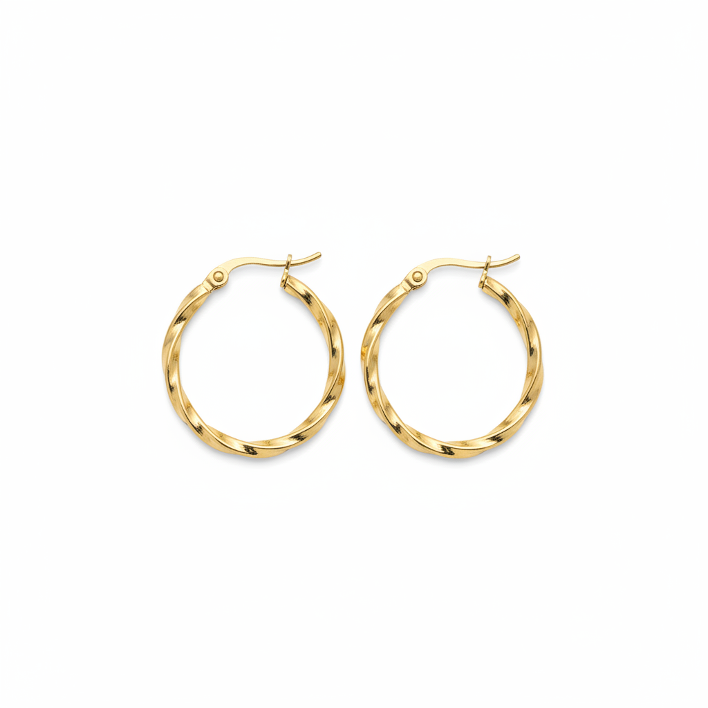 Minimal Round Hoop Earrings