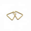 Minimal Triangle Hoop Earrings by SVORA
