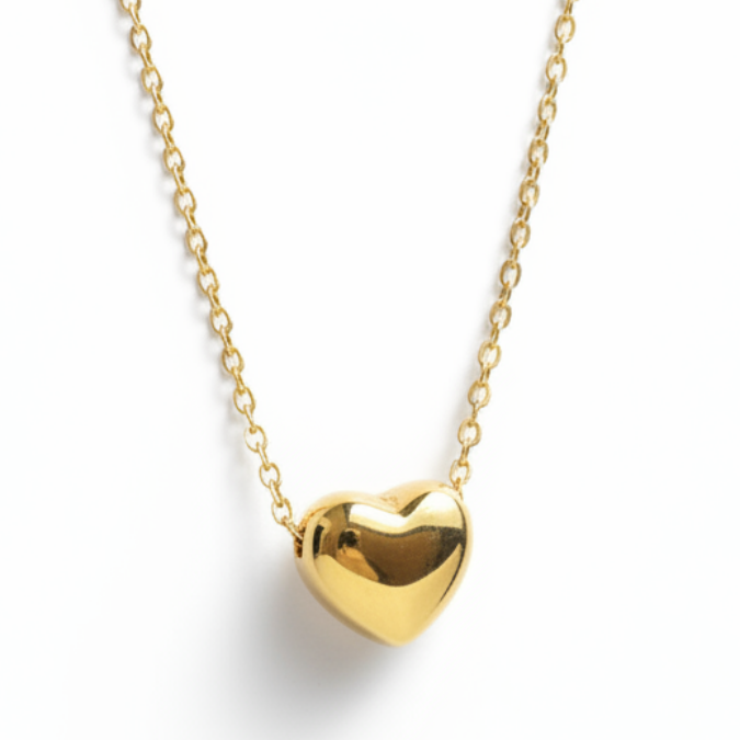 Glassy Heart Necklace by SVORA