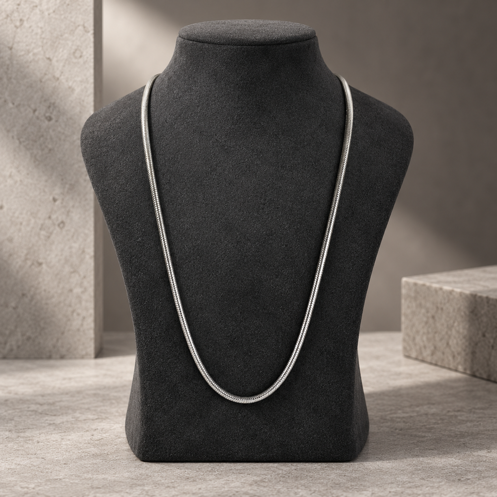 Bold Round Men's Chain | 22 Inch