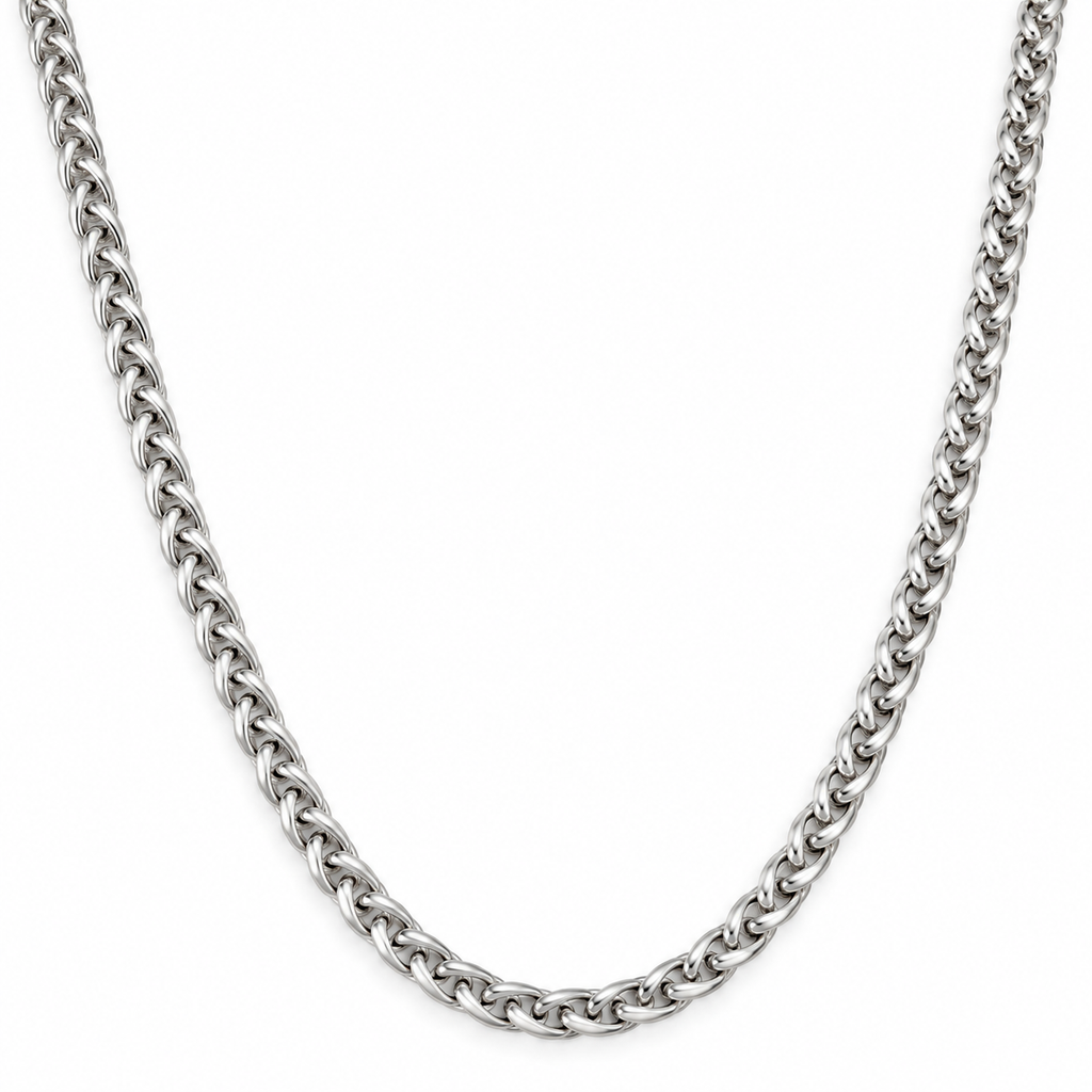 Heavy Round-Link Men's Chain | 22 Inch