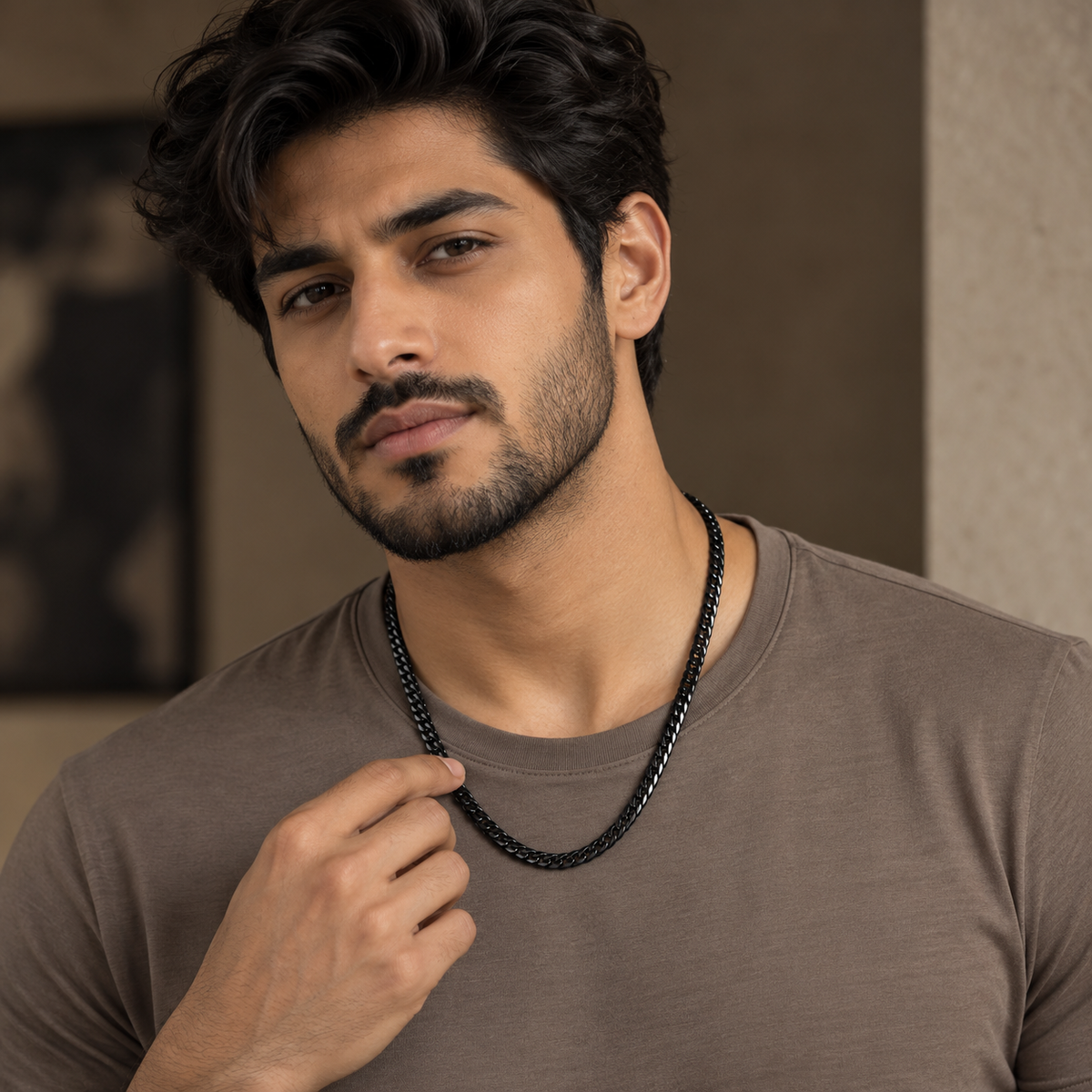 Black Cuban Men's Chain | 22 Inch