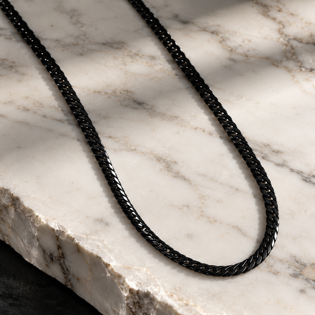 Black Cuban Men's Chain | 22 Inch