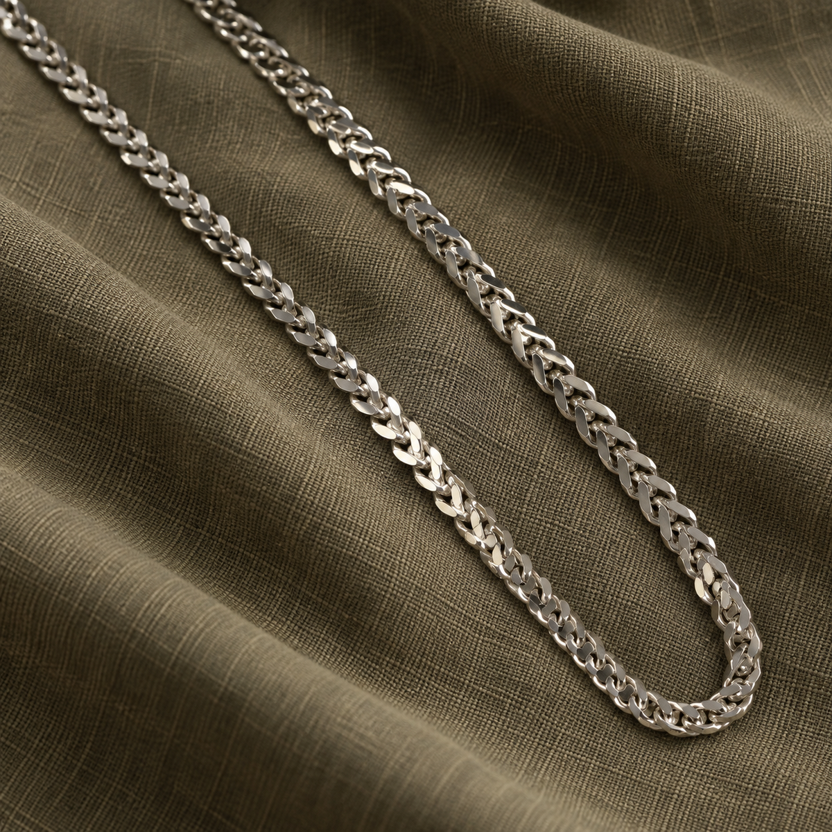 Thick Square Box Men's Chain | 22 Inch