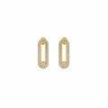 Connector Bar Solitaire Dangler Earrings