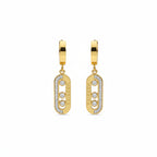 Brillant Connector Solitaire Dangler Earrings