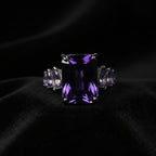 Ethereal Amethyst Trilogy Ring