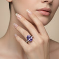Ethereal Lavender Solitaire Ring