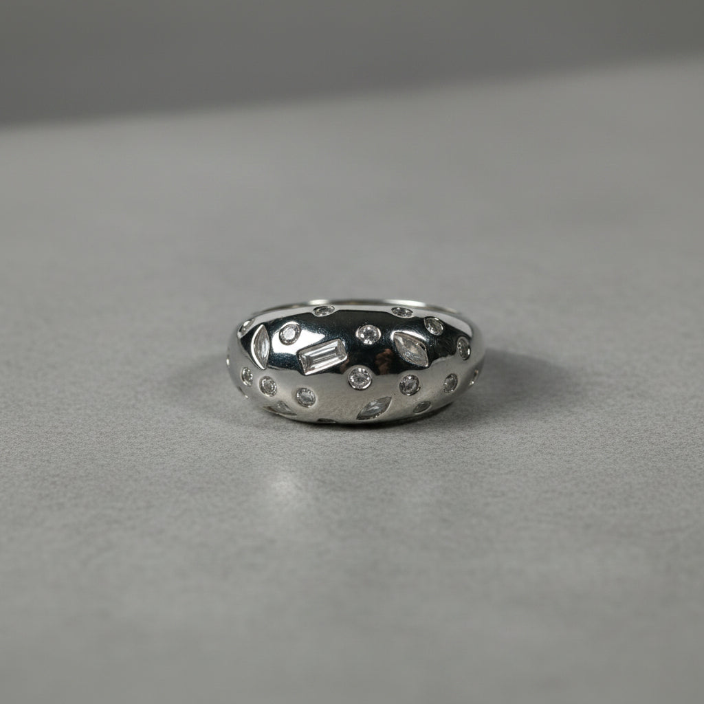 Ethereal Galaxy Dome Ring
