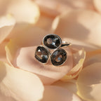 Ethereal Smoky Quartz Cluster Ring