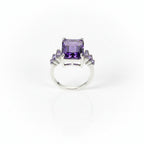 Ethereal Amethyst Trilogy Ring