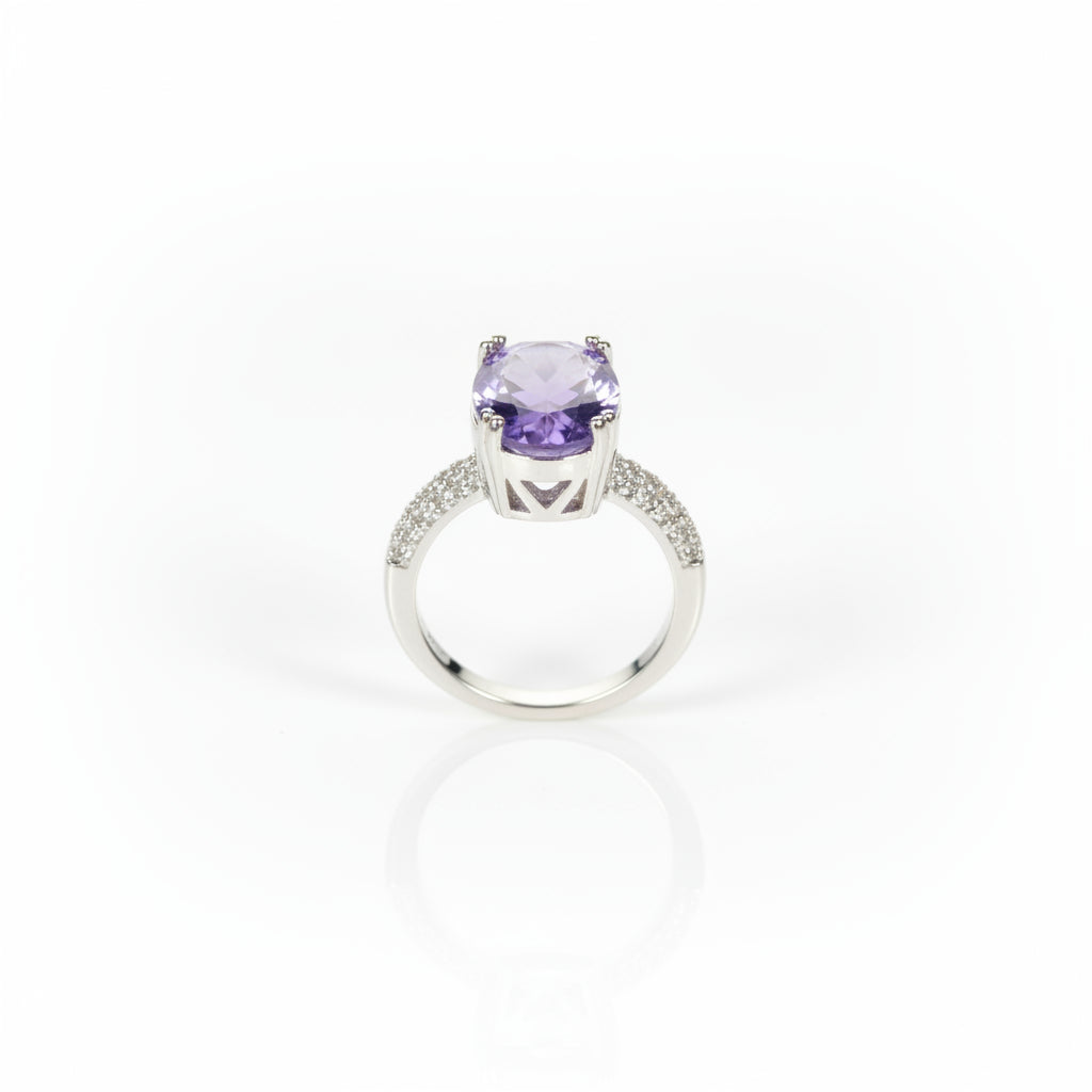 Ethereal Lavender Solitaire Ring