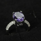 Ethereal Lavender Solitaire Ring