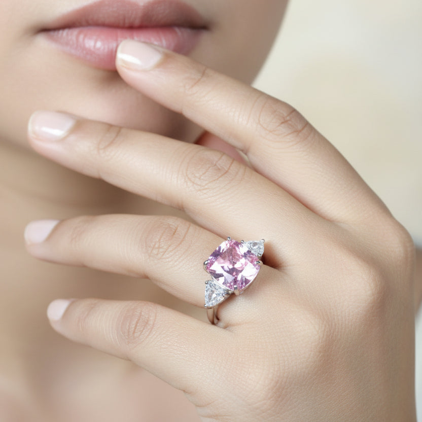 Ethereal Rose Sapphire Ring