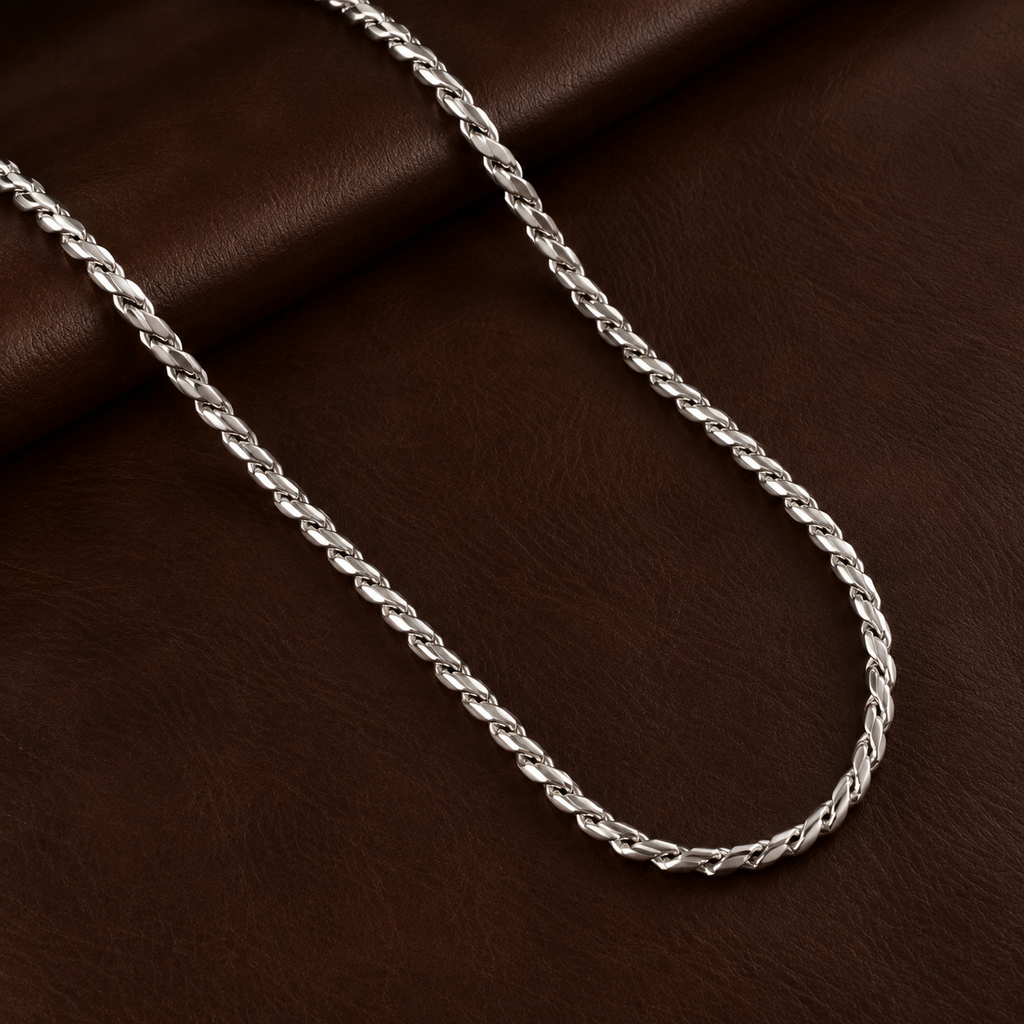 Intertwined Rope Men's Chain | 22 Inch