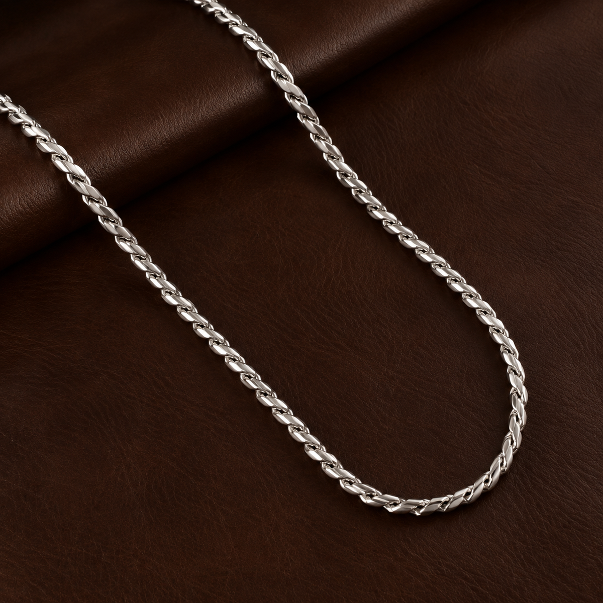 Intertwined Rope Men's Chain | 22 Inch