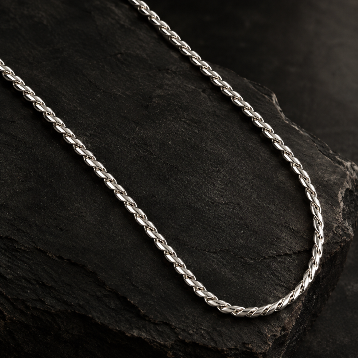 Intertwined Rope Men's Chain | 22 Inch