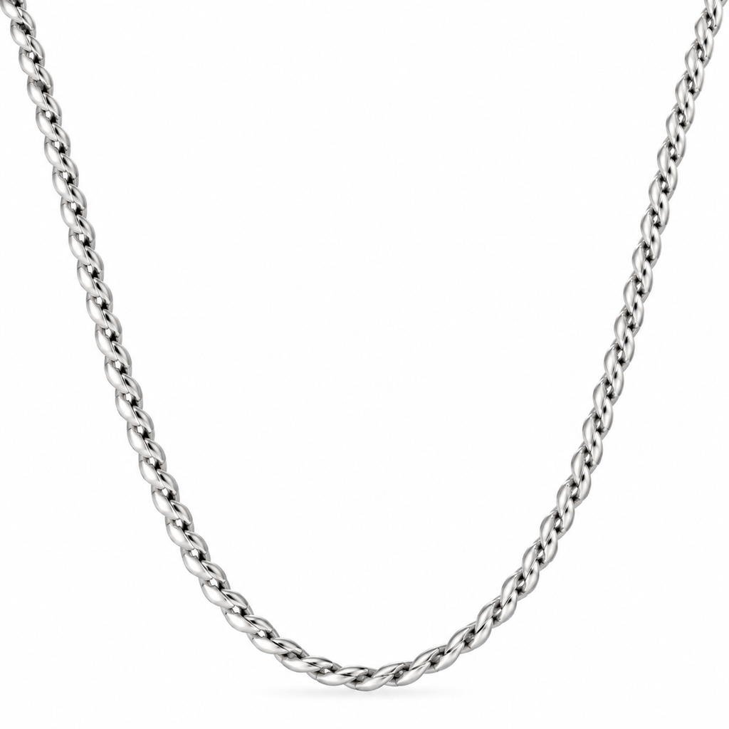 Intertwined Rope Men's Chain | 22 Inch