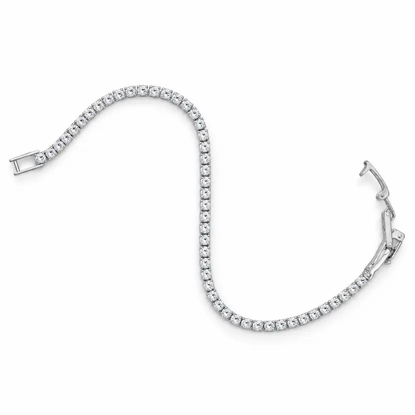 Classic White Crystal Tennis Bracelet