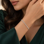 Classic White Crystal Tennis Bracelet