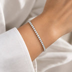 Classic White Crystal Tennis Bracelet