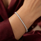 Classic White Crystal Tennis Bracelet