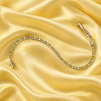 Lemon & White Crystal Tennis Bracelet