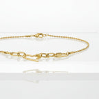 SVORA gold-tone stainless steel open heart rope statement necklace with toggle clasp. Waterproof and anti-tarnish.