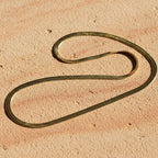 SVORA gold flat herringbone snake chain necklace, 18K gold plated stainless steel, waterproof and anti-tarnish.
