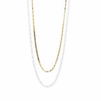 SVORA Classic Everyday Essential Sleek Chain, 18k gold-dipped stainless steel, waterproof and anti-tarnish.